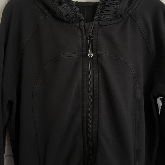 Lululemon Back To Class Jacket Black size 8 rare - Picture 3 of 8